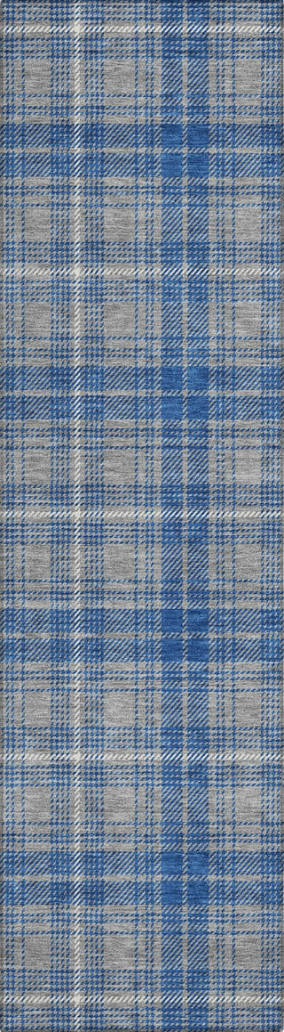 Piper Looms Chantille Plaid ACN993 Gray Machine Washable Area Rug Runner Main Image