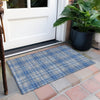 Piper Looms Chantille Plaid ACN993 Gray Machine Washable Area Rug Scatter Outdoor Lifestyle Image Feature