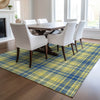 Piper Looms Chantille Plaid ACN993 Yellow Machine Washable Area Rug Lifestyle Image Feature