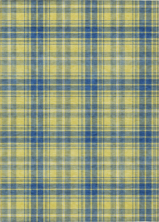 Piper Looms Chantille Plaid ACN993 Yellow Machine Washable Area Rug main image