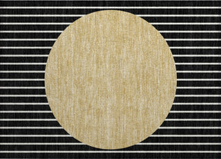 Piper Looms Chantille Stripes ACN994 Black Machine Washable Area Rug Scatter Main Image