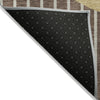 Piper Looms Chantille Stripes ACN994 Brown Machine Washable Area Rug Backing Image