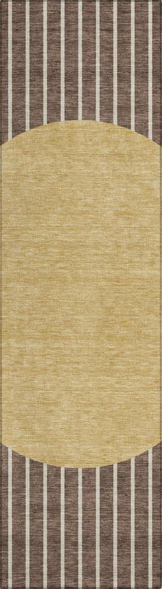 Piper Looms Chantille Stripes ACN994 Brown Machine Washable Area Rug Runner Main Image
