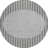 Piper Looms Chantille Stripes ACN994 Gray Machine Washable Area Rug Round Main Image