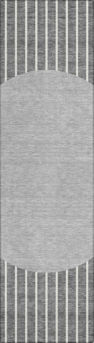 Piper Looms Chantille Stripes ACN994 Gray Machine Washable Area Rug Runner Main Image