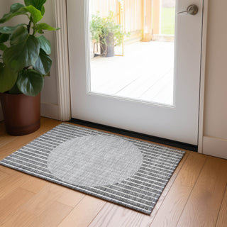 Piper Looms Chantille Stripes ACN994 Gray Machine Washable Area Rug Scatter Lifestyle Image Feature