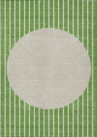 Piper Looms Chantille Stripes ACN994 Green Machine Washable Area Rug main image