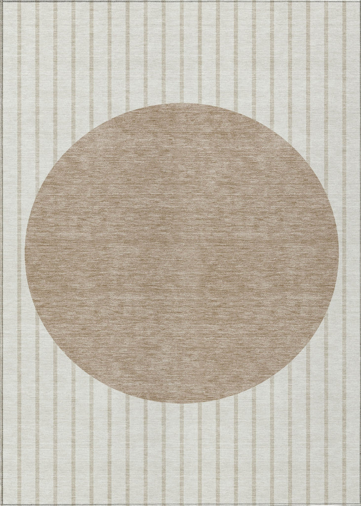 Piper Looms Chantille Stripes ACN994 Ivory Machine Washable Area Rug main image