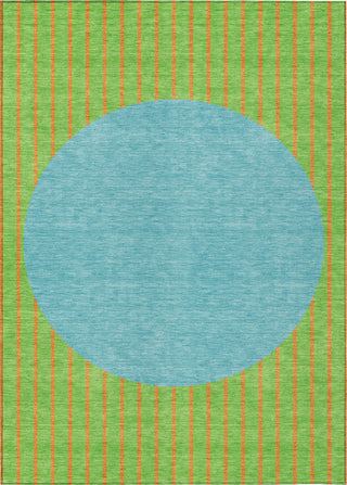 Piper Looms Chantille Stripes ACN994 Lime Machine Washable Area Rug main image