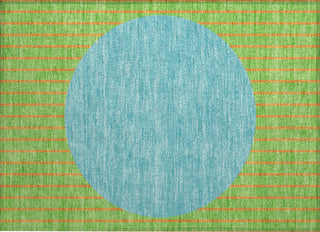 Piper Looms Chantille Stripes ACN994 Lime Machine Washable Area Rug Scatter Main Image