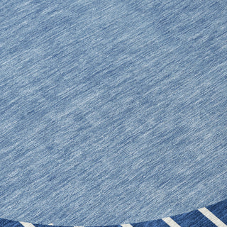 Piper Looms Chantille Stripes ACN994 Navy Machine Washable Area Rug Swatch Image