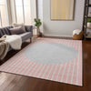 Piper Looms Chantille Stripes ACN994 Pink Machine Washable Area Rug Lifestyle Image Feature