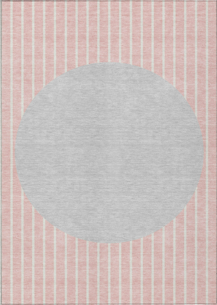 Piper Looms Chantille Stripes ACN994 Pink Machine Washable Area Rug main image