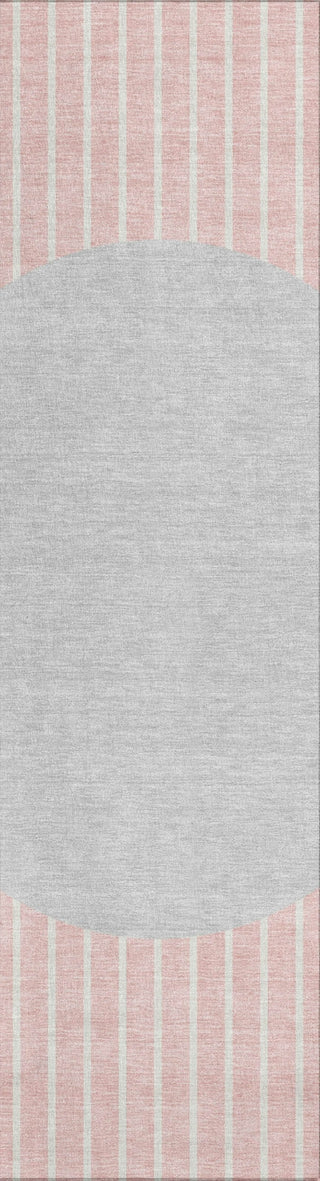 Piper Looms Chantille Stripes ACN994 Pink Machine Washable Area Rug Runner Main Image