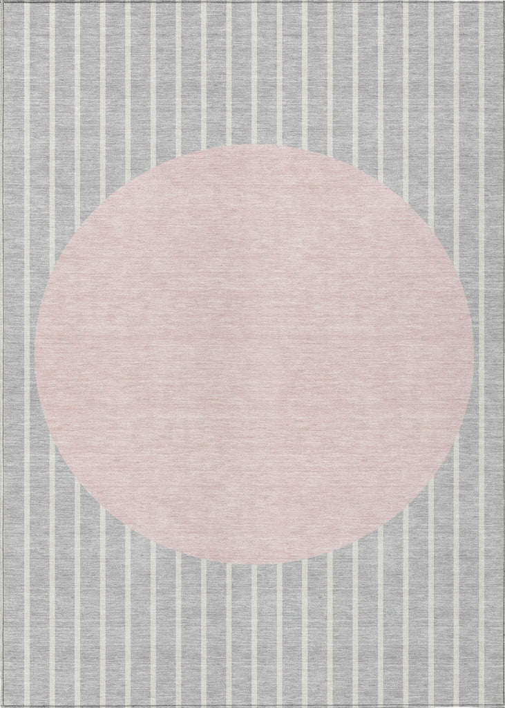 Piper Looms Chantille Stripes ACN994 Silver Machine Washable Area Rug main image