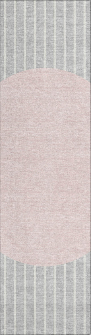 Piper Looms Chantille Stripes ACN994 Silver Machine Washable Area Rug Runner Main Image