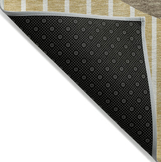 Piper Looms Chantille Stripes ACN994 Wheat Machine Washable Area Rug Backing Image
