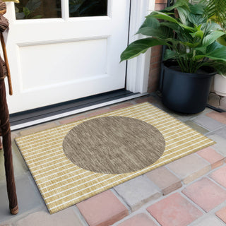 Piper Looms Chantille Stripes ACN994 Wheat Machine Washable Area Rug Scatter Outdoor Lifestyle Image Feature