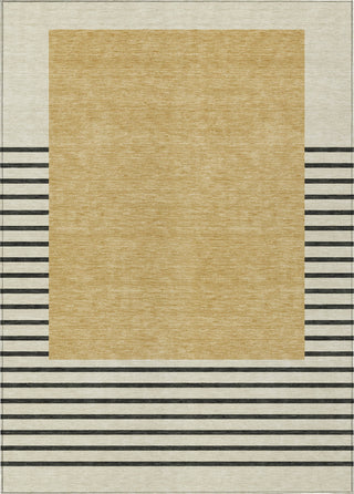 Piper Looms Chantille Stripes ACN995 Gold Machine Washable Area Rug main image