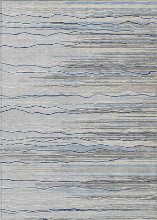 Piper Looms Chantille Stripes ACN996 Gray Machine Washable Area Rug main image