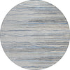 Piper Looms Chantille Stripes ACN996 Gray Machine Washable Area Rug Round Main Image