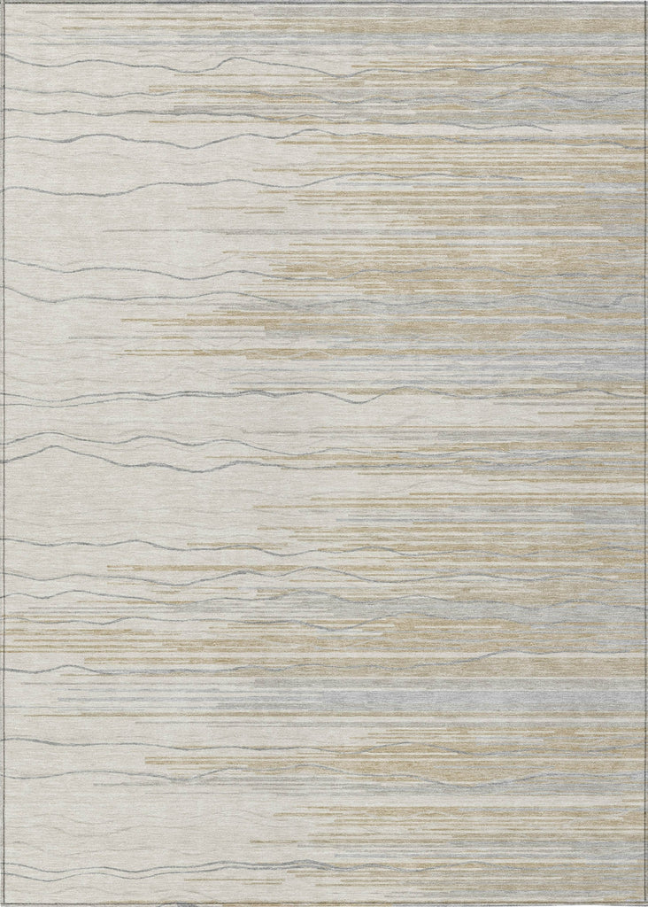 Piper Looms Chantille Stripes ACN996 Linen Machine Washable Area Rug main image