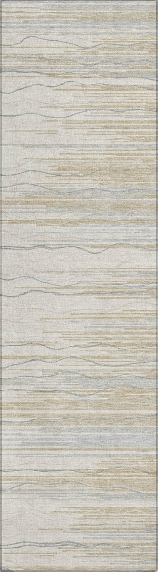 Piper Looms Chantille Stripes ACN996 Linen Machine Washable Area Rug Runner Main Image
