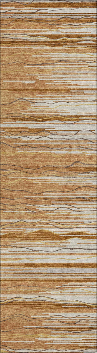 Piper Looms Chantille Stripes ACN996 Paprika Machine Washable Area Rug Runner Main Image