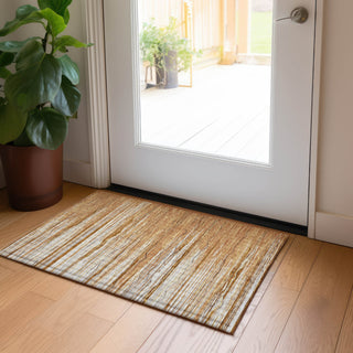 Piper Looms Chantille Stripes ACN996 Paprika Machine Washable Area Rug Scatter Lifestyle Image Feature