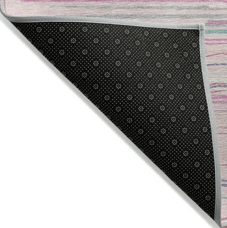 Piper Looms Chantille Stripes ACN996 Pink Machine Washable Area Rug Backing Image