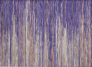 Piper Looms Chantille Stripes ACN996 Purple Machine Washable Area Rug Scatter Main Image