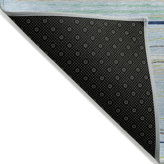 Piper Looms Chantille Stripes ACN996 Sky Machine Washable Area Rug Backing Image