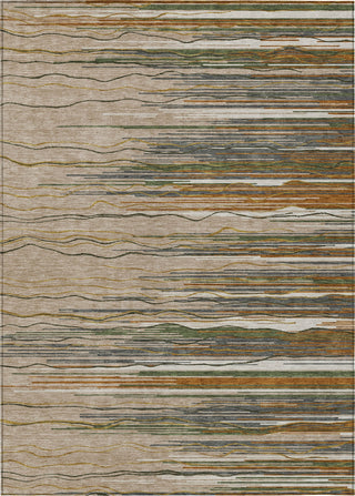 Piper Looms Chantille Stripes ACN996 Taupe Machine Washable Area Rug main image