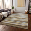 Piper Looms Chantille Stripes ACN997 Brown Machine Washable Area Rug Lifestyle Image Feature