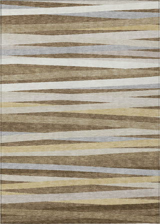 Piper Looms Chantille Stripes ACN997 Brown Machine Washable Area Rug main image