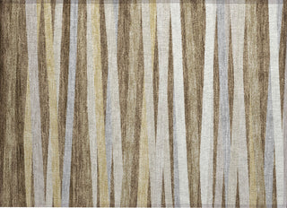 Piper Looms Chantille Stripes ACN997 Brown Machine Washable Area Rug Scatter Main Image