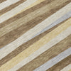 Piper Looms Chantille Stripes ACN997 Brown Machine Washable Area Rug Swatch Image