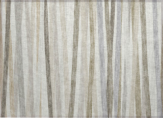 Piper Looms Chantille Stripes ACN997 Ivory Machine Washable Area Rug Scatter Main Image