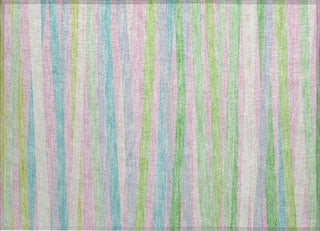 Piper Looms Chantille Stripes ACN997 Mint Machine Washable Area Rug Scatter Main Image