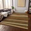 Piper Looms Chantille Stripes ACN997 Paprika Machine Washable Area Rug Lifestyle Image Feature