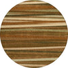 Piper Looms Chantille Stripes ACN997 Paprika Machine Washable Area Rug Round Main Image