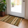 Piper Looms Chantille Stripes ACN997 Paprika Machine Washable Area Rug Scatter Lifestyle Image Feature