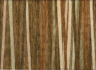 Piper Looms Chantille Stripes ACN997 Paprika Machine Washable Area Rug Scatter Main Image