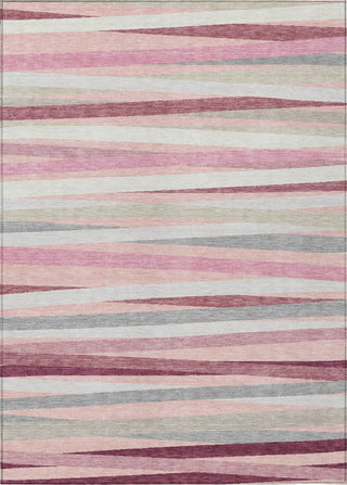 Piper Looms Chantille Stripes ACN997 Pink Machine Washable Area Rug main image