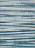 Piper Looms Chantille Stripes ACN997 Teal Machine Washable Area Rug main image