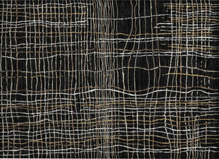 Piper Looms Chantille Stripes ACN998 Black Machine Washable Area Rug Scatter Main Image