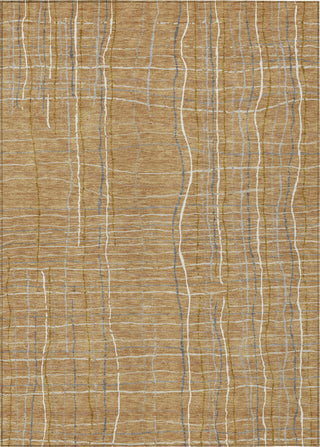 Piper Looms Chantille Stripes ACN998 Gold Machine Washable Area Rug main image