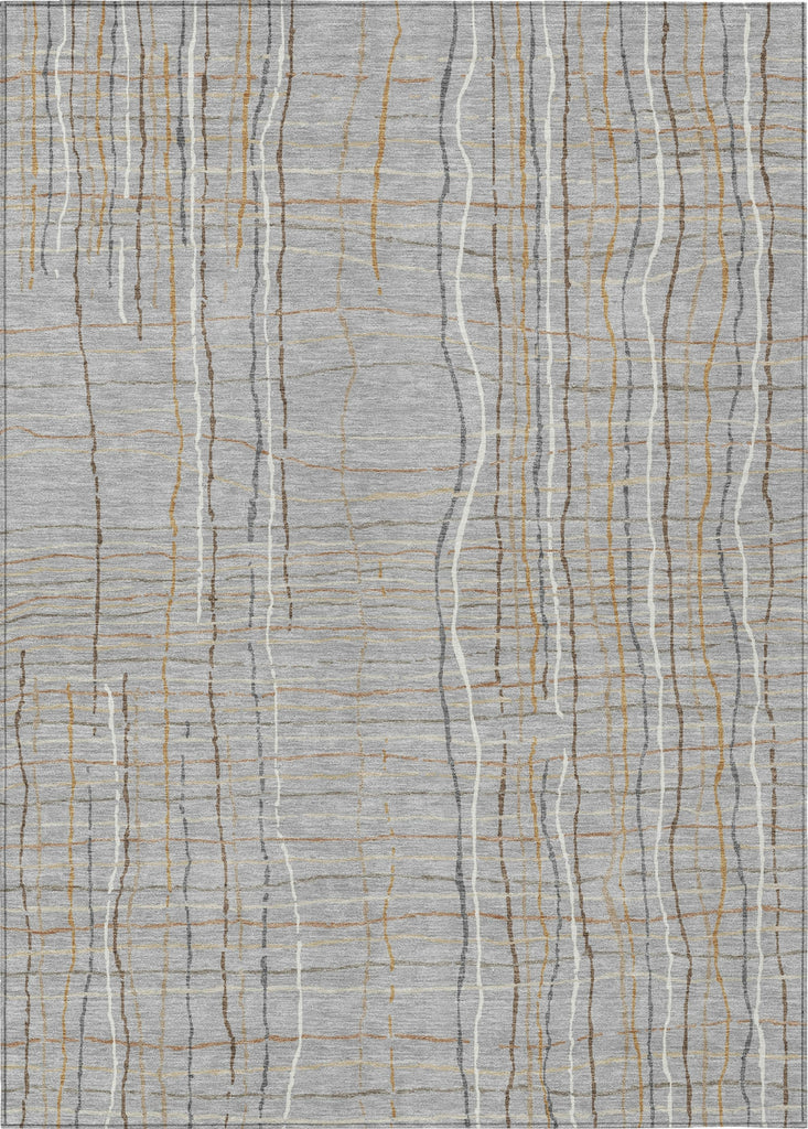 Piper Looms Chantille Stripes ACN998 Gray Machine Washable Area Rug main image