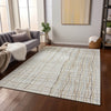 Piper Looms Chantille Stripes ACN998 Ivory Machine Washable Area Rug Lifestyle Image Feature