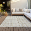 Piper Looms Chantille Stripes ACN998 Ivory Machine Washable Area Rug Outdoor Lifestyle Image Feature
